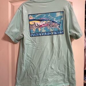 Vineyard Vines Teal Men's Short Sleeve Tee